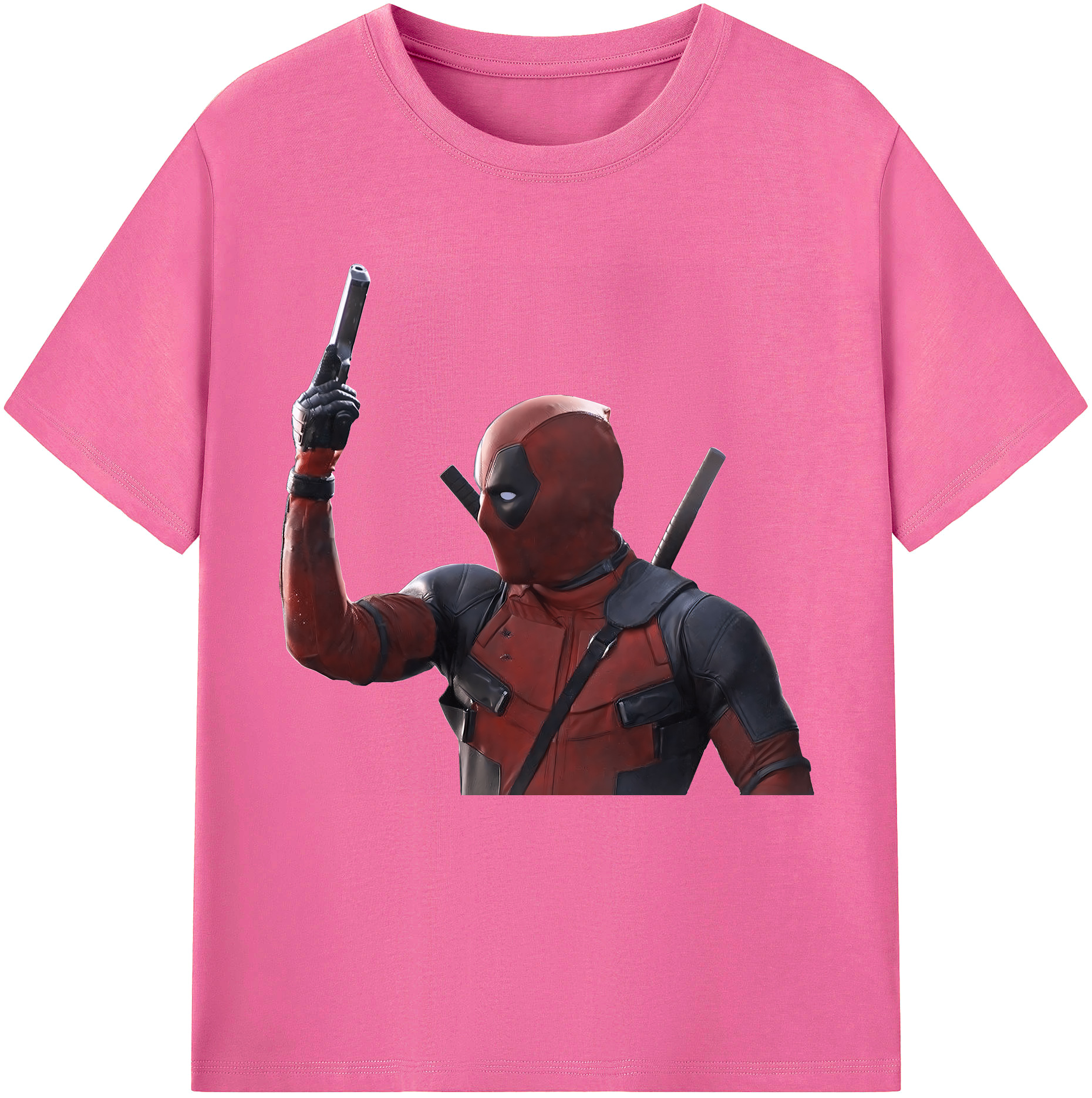 （画像用） Deadpool デッドプール レディースカジュアルプリントTシャツ（綿100％）